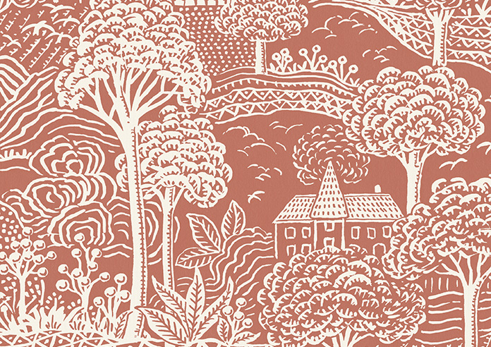 Novel, Burnt Orange - Roller Blind - Image 6
